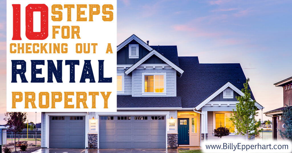 Here are ten simple steps for checking out a rental property on paper! GREAT advice for beginner real estate investors! 